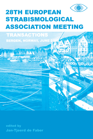 Cover image: Transactions 28th European Strabismological Association Meeting 1st edition 9789026519659