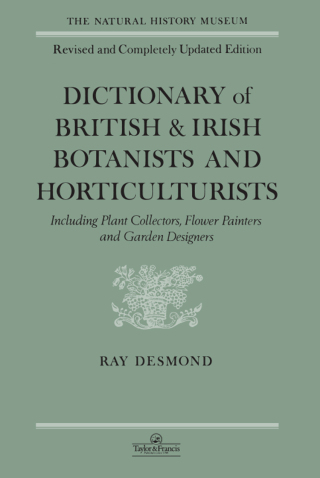 Imagen de portada: Dictionary Of British And Irish Botantists And Horticulturalists Including plant collectors, flower painters and garden designers 2nd edition 9780850668438