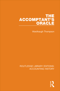 Omslagafbeelding: The Accomptant's Oracle 1st edition 9780367514631