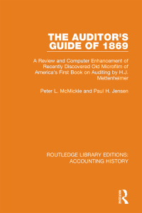 صورة الغلاف: The Auditor's Guide of 1869 1st edition 9780367534578