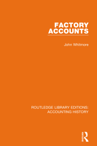 Cover image: Factory Accounts 1st edition 9780367494827
