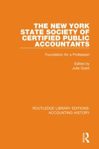 صورة الغلاف: The New York State Society of Certified Public Accountants 1st edition 9780367495978