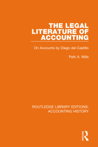 Immagine di copertina: The Legal Literature of Accounting 1st edition 9780367534899