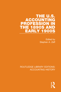 Imagen de portada: The U.S. Accounting Profession in the 1890s and Early 1900s 1st edition 9780367506940