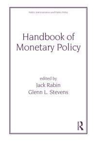 Omslagafbeelding: Handbook of Monetary Policy 1st edition 9780824705787