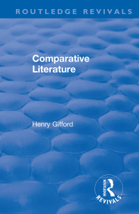 Imagen de portada: Comparative Literature 1st edition 9780367550691