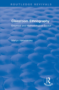 Cover image: Classroom Ethnography 1st edition 9780367555665