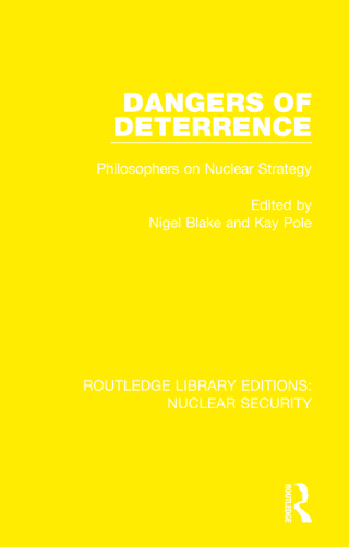 Cover image: Dangers of Deterrence 1st edition 9780367535131