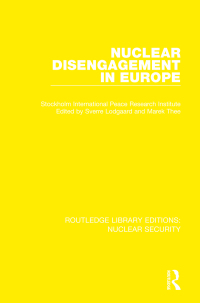 Imagen de portada: Nuclear Disengagement in Europe 1st edition 9780367513634