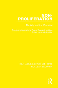 Imagen de portada: Non-Proliferation 1st edition 9780367516123