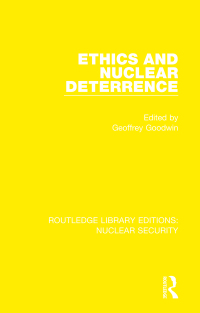 صورة الغلاف: Ethics and Nuclear Deterrence 1st edition 9780367536893