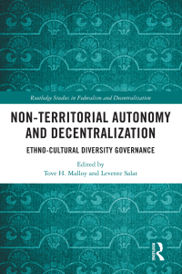 Imagen de portada: Non-Territorial Autonomy and Decentralization 1st edition 9780367564773