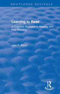 Cover image: Learning to Read 1st edition 9780367611439