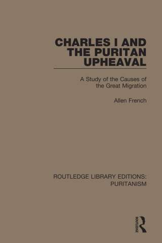 Cover image: Charles I and the Puritan Upheaval 1st edition 9780367626051