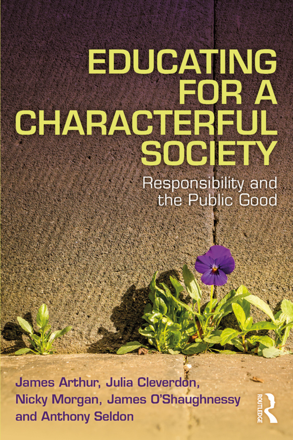 Educating for a Characterful Society Responsibility and the Public Good 1st Edition
