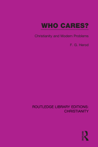 Cover image: Who Cares? 1st edition 9780367623654