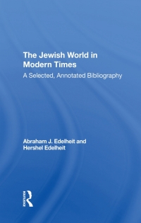 Cover image: The Jewish World In Modern Times 1st edition 9780367293369