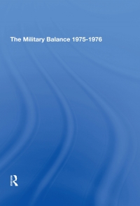 Cover image: The Military Balance 1975-1976 1st edition 9780367309510