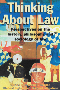 Cover image: Thinking About Law 1st edition 9781863738422