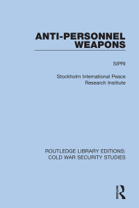 Cover image: Anti-personnel Weapons 1st edition 9780367623739