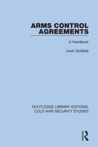 Cover image: Arms Control Agreements 1st edition 9780367623838