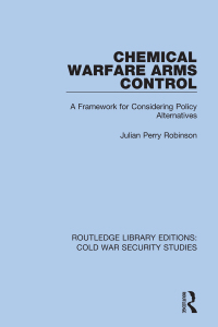 Titelbild: Chemical Warfare Arms Control 1st edition 9780367627492