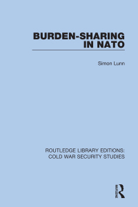 Cover image: Burden-sharing in NATO 1st edition 9780367630119