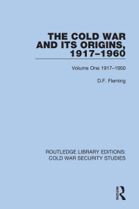 Cover image: The Cold War and its Origins, 1917-1960 1st edition 9780367556327