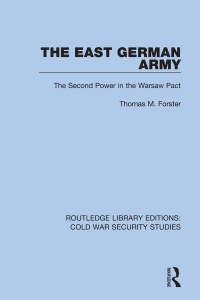 صورة الغلاف: The East German Army 1st edition 9780367609771