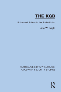 Cover image: The KGB 1st edition 9780367612306