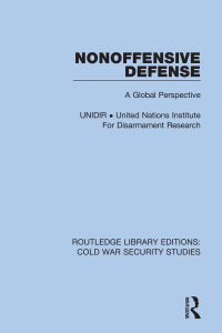 Cover image: Nonoffensive Defense 1st edition 9780367628260