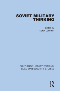 Cover image: Soviet Military Thinking 1st edition 9780367612030