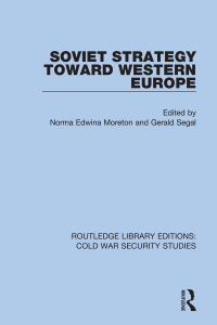 Cover image: Soviet Strategy Toward Western Europe 1st edition 9780367621087