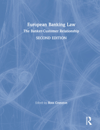صورة الغلاف: European Banking Law 2nd edition 9781859786918
