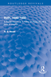 Cover image: Bath, 1680–1850 1st edition 9780367650599