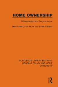 Cover image: Home Ownership 1st edition 9780367678890