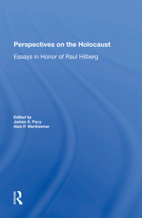 صورة الغلاف: Perspectives On The Holocaust 1st edition 9780367298227