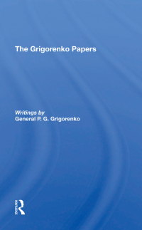 Imagen de portada: The Grigorenko Papers/h 1st edition 9780367292683