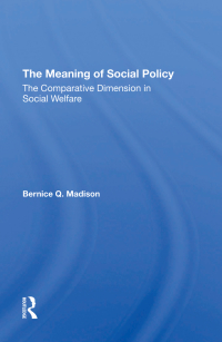 Cover image: The Meaning Of Social Policy 1st edition 9780367293802