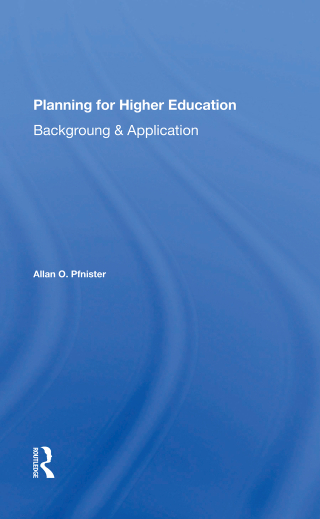 Cover image: Planning For Higher Education 1st edition 9780367298456