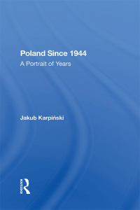 Cover image: Poland Since 1944 1st edition 9780367298586