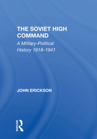 Cover image: The Soviet High Command 1st edition 9780367296001