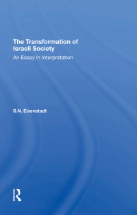 Omslagafbeelding: The Transformation Of Israeli Society 1st edition 9780367296667