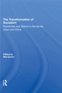 Imagen de portada: The Transformation Of Socialism 1st edition 9780367312138