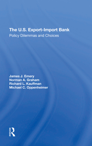 Cover image: The U.s. Exportimport Bank 1st edition 9780367296780