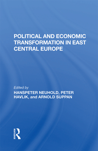 Imagen de portada: Political And Economic Transformation In East Central Europe 1st edition 9780367283339