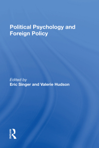 Titelbild: Political Psychology And Foreign Policy 1st edition 9780367283537