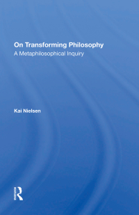 Imagen de portada: On Transforming Philosophy 1st edition 9780367297343