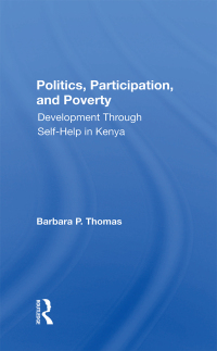 Cover image: Politics, Participation, And Poverty 1st edition 9780367299200