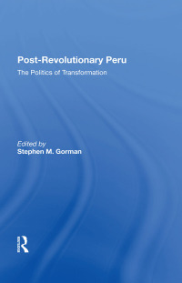Cover image: Post-revolutionary Peru 1st edition 9780367299453